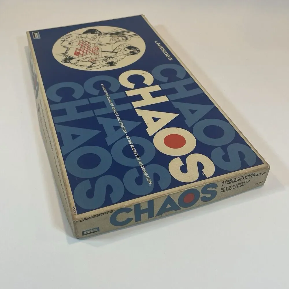 Chaos Board Game Lakeside Leisure Dynamics Memory Strategy 1971 Complete Vintage